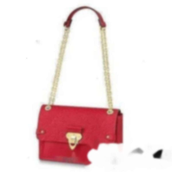 Designer M43936 Vavin Pm Red Real Caviar Lammleder Le Boy Chain Flap Bag Handtaschen Schulter Messenger Bags Totes