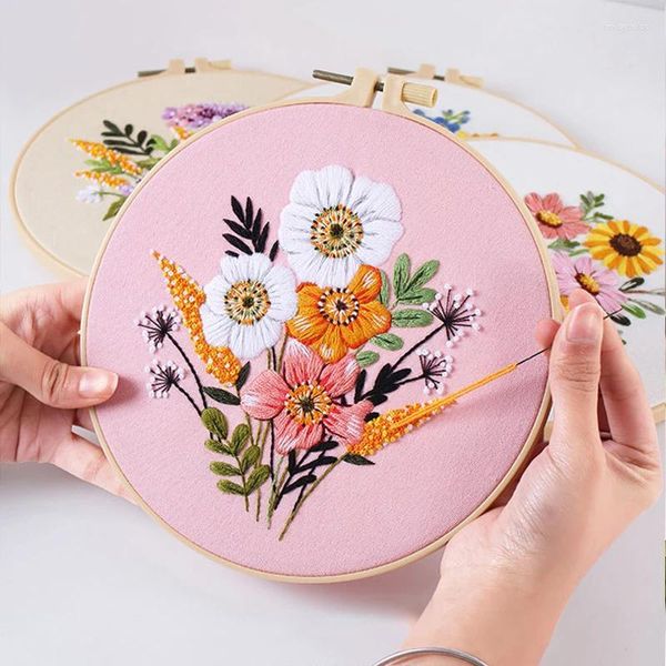 Kunst und Handwerk Schmetterling Blumen Stickerei Kit Gemälde Dekor DIY Kreuzstich Materialien Paket Halbfertige Nähzubehör