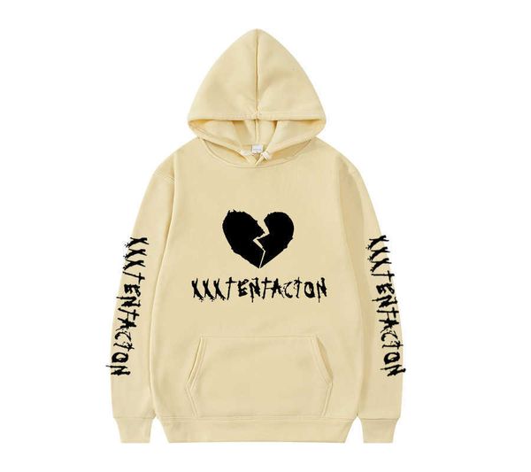 Rap Şarkıcı XXX Tentacion Erkek ve Kadın Baskılı Hoodie Sports