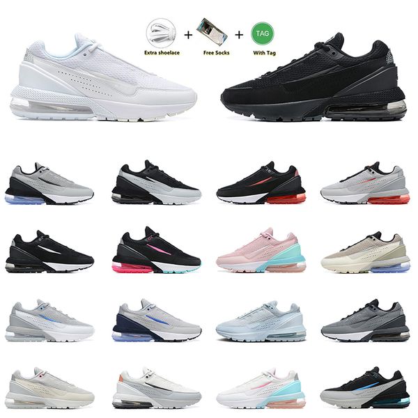 2024 de alta qualidade OG Cushion Pulse Running Shoes para homens Triple preto All White Pure Platinum Par de tênis de parque