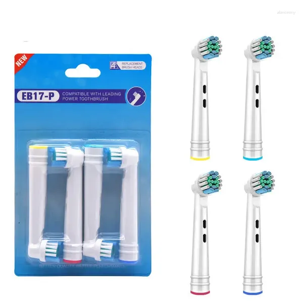 8PCS/4PCS EB17-P Dupont Borsten Standard Reinigung Typ Ersatz Zahnbürste Kopf Für Oral-B