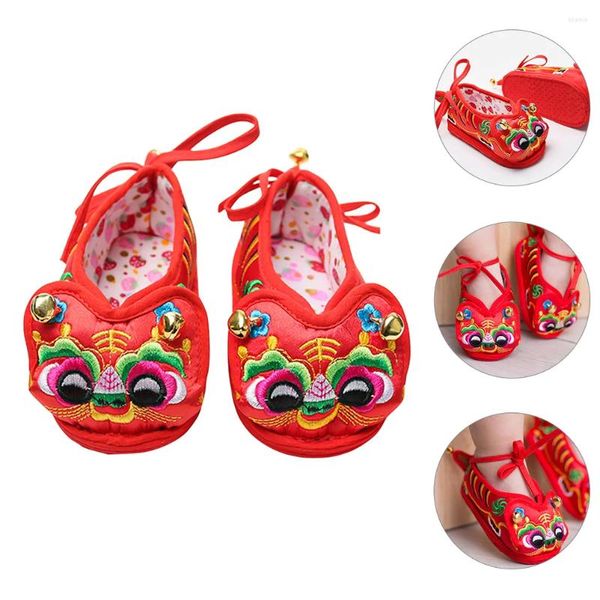 Botas bebê bordado sapatos crianças andando criança interior adorável quente para crianças bebês decorativos de seda