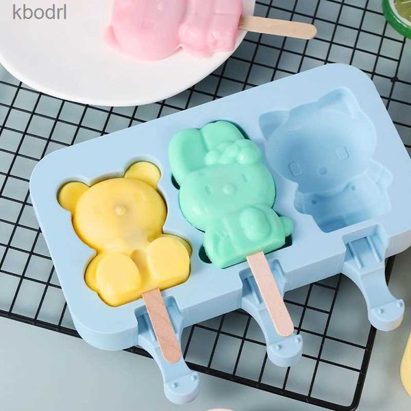 Инструменты для мороженого Силиконовая форма Алмазная маленькая овальная форма DIY Домашние формы для мороженого Десерт Поп Lolly Maker Многоразовый инструмент YQ240130