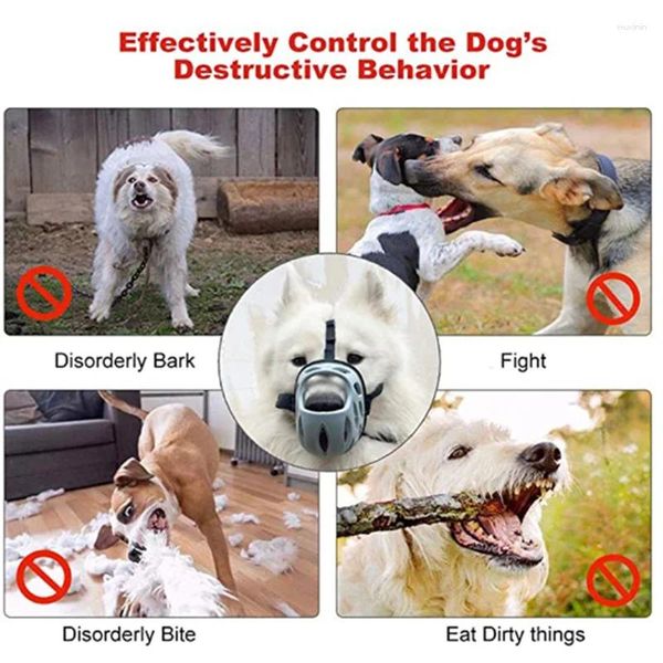 Köpek Giyim Nefes alabilen Namlu Sepet Sepetleri Küçük Orta Köpekler İçin Muzzles Mask Mask Anti Isırma Bavması Çiğneme Evcil Hayvan Eğitim Ürünleri