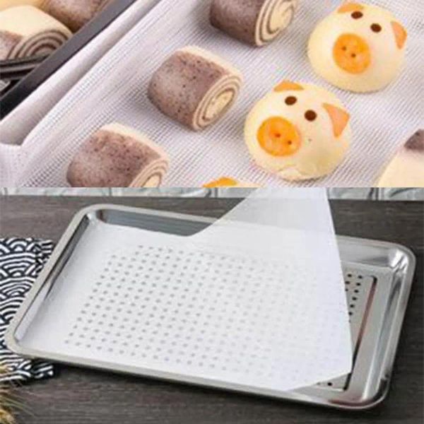 Esteiras de mesa segurança livre corte prático pastelaria dim sum malha silicone vapor almofada ferramentas de cozimento para pães fazendo desidratador de frutas