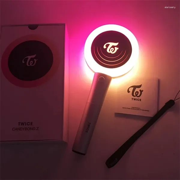 Luzes noturnas LED duas vezes Lightstick Brinquedos Ver.2 CANDY BONG Z Luminous Light Stick para concertos Álbum Glow Lamp