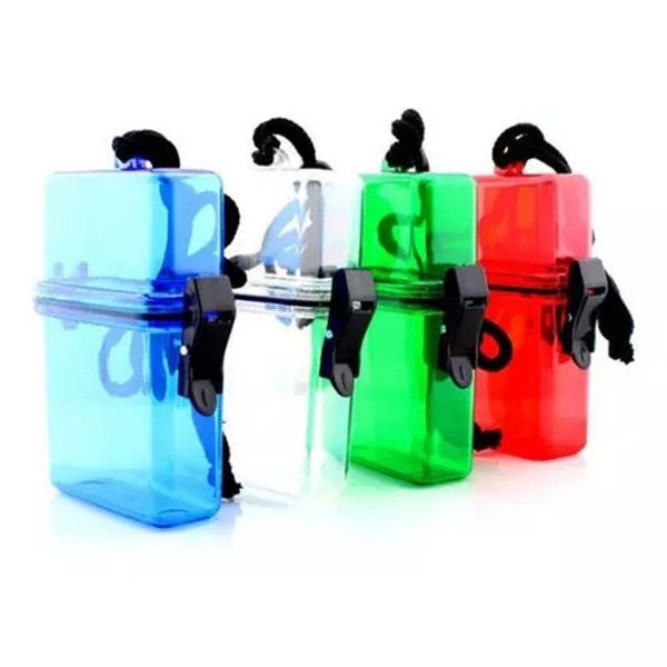 Nuoto all'aperto contenitore di plastica impermeabile custodia porta carte salvadanaio colorato multicolore sport NEW279O