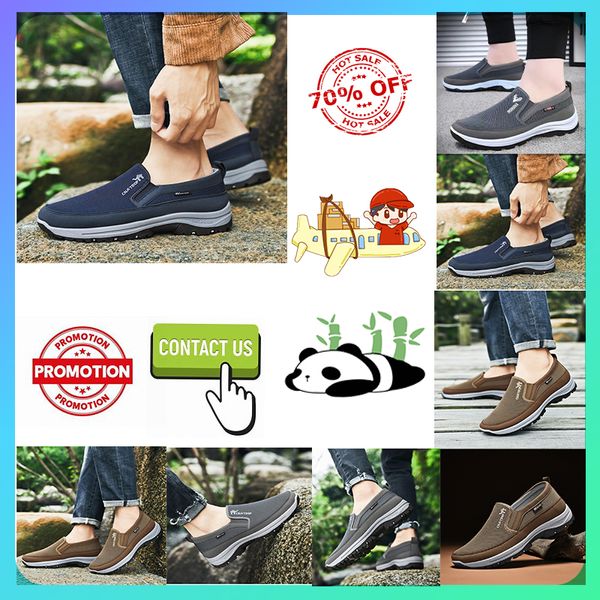 Designer casual plataforma passo em sapatos para pessoas idosas de meia-idade mulheres homem caminhada rápida outono confortável resistente ao desgaste anti deslizamento sola macia sapatos do pai