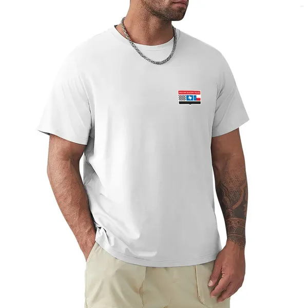 Polos masculinos Mecom Racing Team Logotipo vintage - camiseta pequena animal Prinfor meninos verão tops homens grandes e altos camisetas