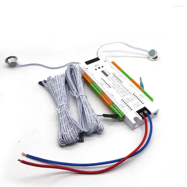 Controller LED Sensore di movimento Controller per strisce luminose per scale DC 12V 24V 32 canali Smart PIR Night Dimmer per nastro flessibile monocolore