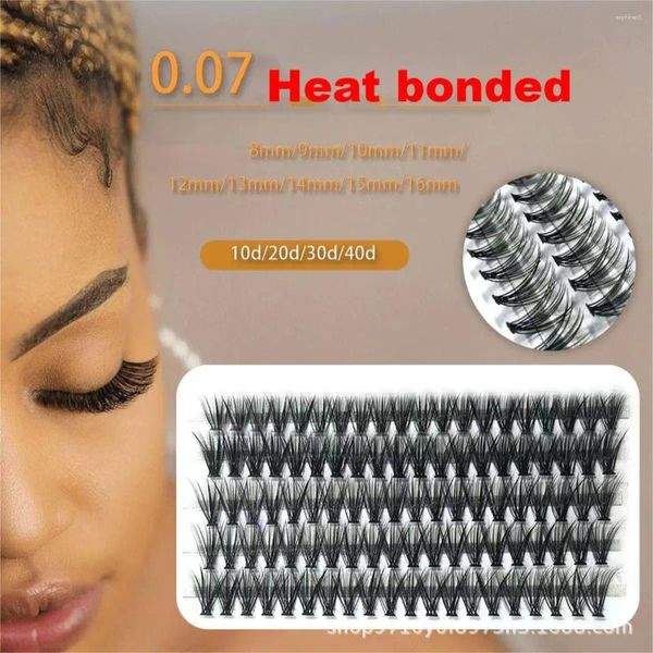 Ciglia Finte 60 PCS Innesto Individuale Trucco Volume Estensione Ciglia 10/20/30D Cluster Cils Cils Bunche