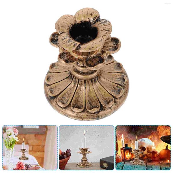 Castiçais de vela castiçal candelabros para decoração de cobre suporte de vela vela de casamento