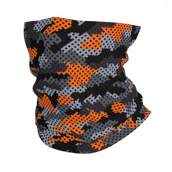 Schals Orange Military Camouflage Bandana Halsmanschette Bedruckte Armee Camo Sturmhauben Wickelschal Mehrzweck Radfahren Angeln Unisex Erwachsene