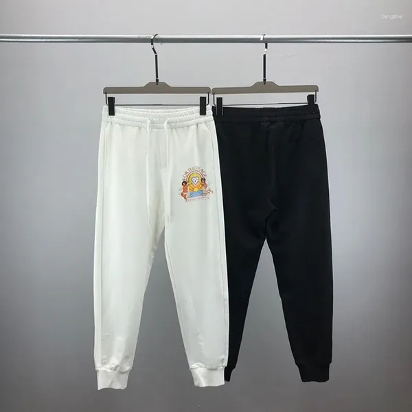 Calças masculinas 2024 simples calças de fitness moda harajuku cor sólida sweatpants homens casual hip hop carga masculino pantalones hombre