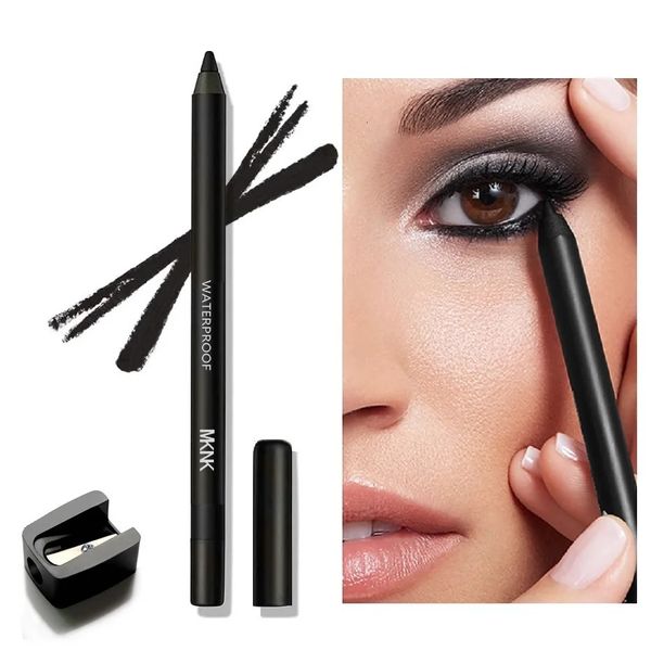 MKNK Langlebiger, wasserdichter, schweißfester, rauchiger Make-up-Eyeliner-Stift, Gelstift und Spitzer, kein Abheben, kein Verschmieren, Kosmetik, 240123