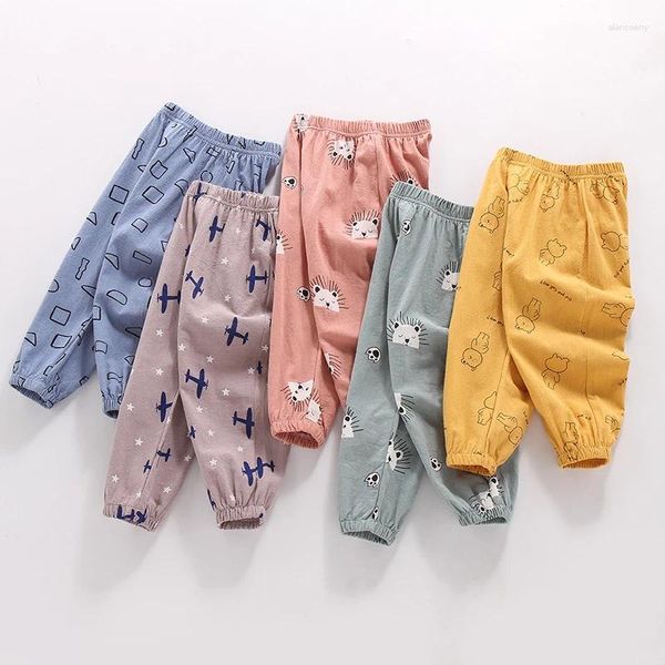 Pantaloni Estate Neonate Ragazze Pantaloni Harem Bambini Bambini Sottili Anti Zanzare Vestiti Casual Jogging 2 4 6 8Y