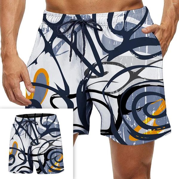 Herren-Shorts, lässig, doppellagig, schnell trocknend, Strandhose mit Cargo, für Herren, Y-Badehose, Board-Packung, Größe 40