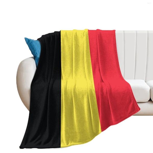 Decken, Sportaktivitäten, Flagge Belgiens, 60288733, Wolldecke, lustig, resistent gegen Pilling, gemütliche Schwimmbäder