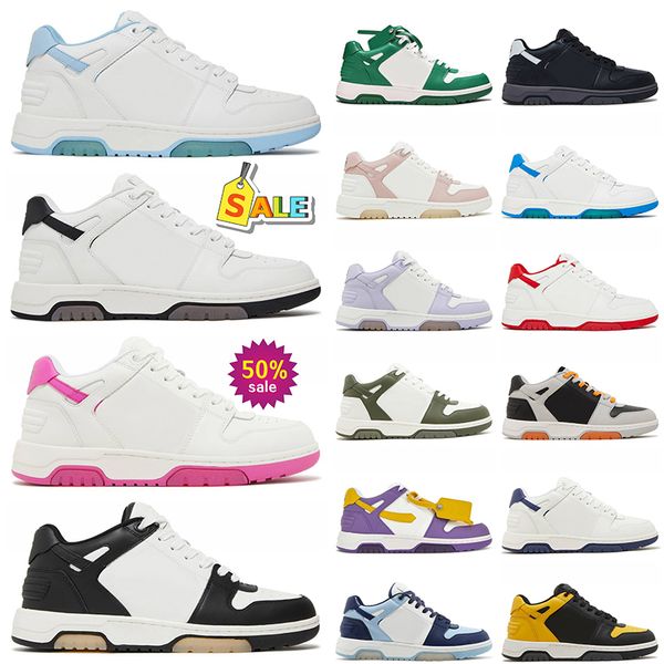 Famoso marchio fuori ufficio Sneaker Scarpe casual firmate offses Bianco Donna Uomo Midtop Spugna Rosa Grigio chiaro Nero Basso Top Panda OOO per scarpe da ginnastica con piattaforma da passeggio