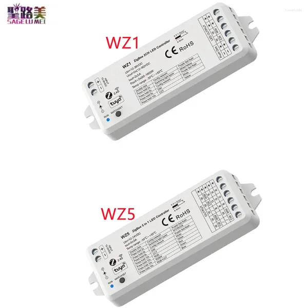 Controller ZigBee Tuya WZ1 2CH 5A Wireless RF Dimmer WZ5 5CH 3A 5 In1 LED Controller DC12-24V 36V für Einzelne Farbe RGB RGBW RGBCCT Lampe