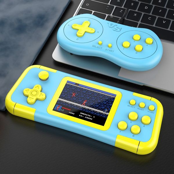 Mini console per videogiochi portatili A12 integrati con 500 giochi Lettori di giochi retrò Console di gioco Host Due ruoli Gamepad Regalo di compleanno per bambini e adulti DHL