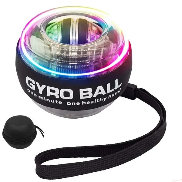 Power Wrist Ball для гироскопа Вращающийся ротор для запястья Тренажерный зал с рукояткой для тренажера Gyro Fitness Ball Muscle RelaxStrength Force30LBS 240125