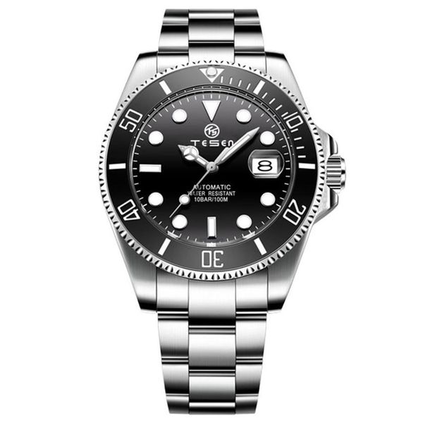 Мужские часы автоматические механические часы 40 -мм плавательные сапфировые наручные часы модные современные наручные часы Montre de Luxe Gifts для Men2591