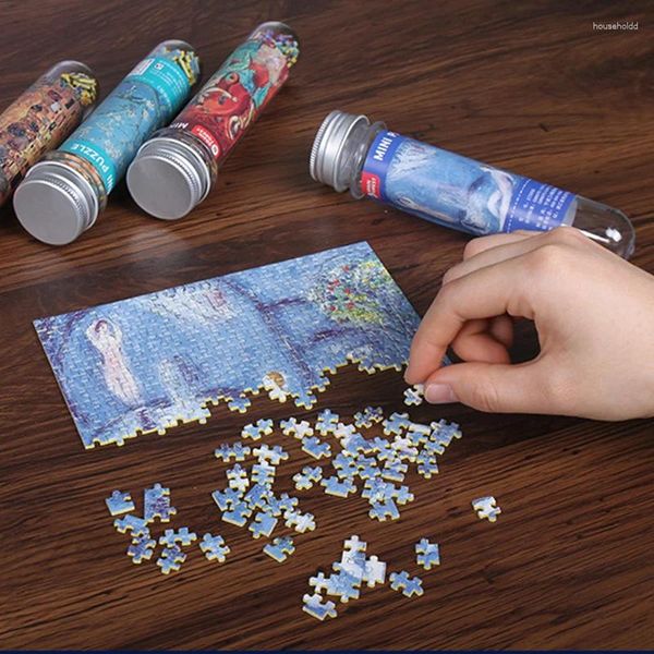 Gemälde 150 Teile Mini Reagenzglas Puzzle Ölgemälde Puzzle Dekomprimieren Lernspielzeug Für Erwachsene Kinder Kreatives Spiel Geschenk