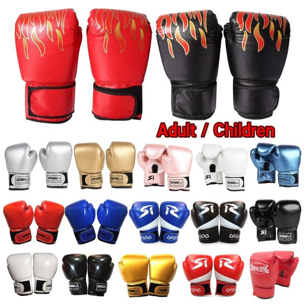 3-12 anni Guanti da boxe per bambini PU Pelle MMA Combattimento Sacco da boxe Guanti da kickboxing Karate Muay Thai Guanti da allenamento per bambini 240125