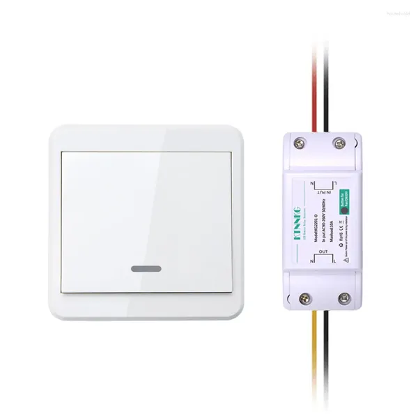 Fernbedienungen Wireless Light Switch Kit Keine Wand Power Control Schalter für Lampen Fans Geräte 433 MHz RF Empfänger Standard EIN