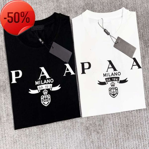 Designers camisa masculina roupas preto e branco mulheres marcas famosas curto feminino designer t-shirt