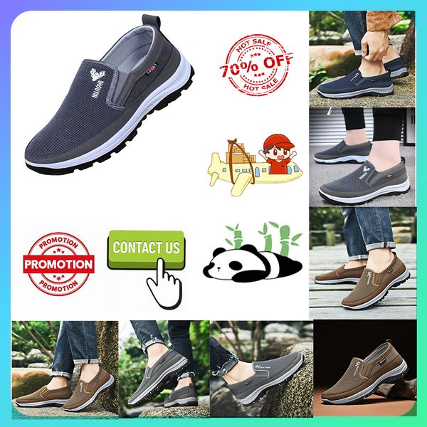 Designer casual passo em sapatos para pessoas idosas de meia-idade mulheres homem trabalho caminhada rápida outono resistente ao desgaste anti deslizamento sola macia sapatos do pai