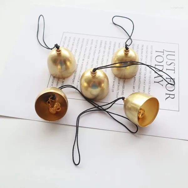 Figurine decorative Mini campana in ottone Natale Ciondolo in metallo Porta Fai da te Decorazioni per campanelli eolici Accessori