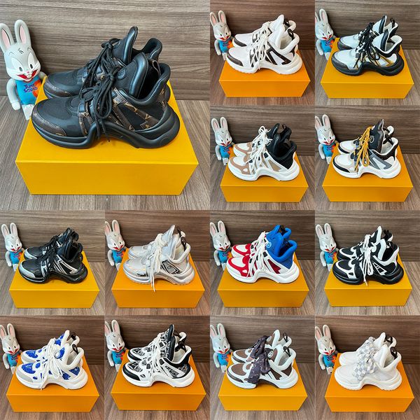 10a 2024 New Designer Men tênis sapatos de moda Aumentando Archlight 1.0 Top Shoe Dad Sneakers Runner Trainer Woman Woman Gross Platform Casual Flats Suede