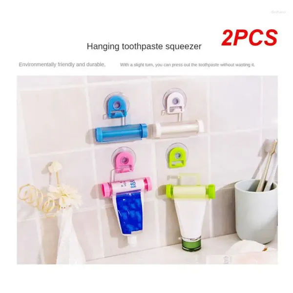 Set di accessori da bagno 2 pezzi Divisori per dentifricio Nessuno spreco Protezione ambientale e durata Ventosa sospesa Design sottomarino