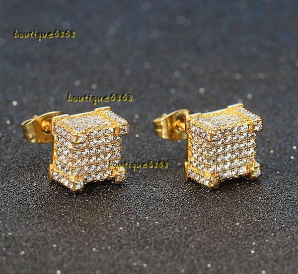 Ohrstecker 2024 Designer-Ohrringe Ohrringe Ohrstecker Schmuck Brincos Luxus für Frauen Männer Iced Out Piercings Ohrring Goldfarben plattiert Schmuck Großhandel Geschenk