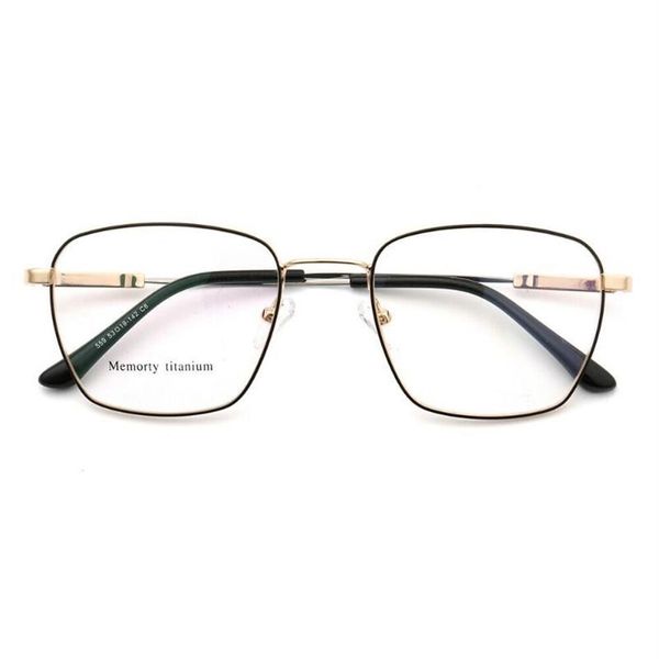 Moda óculos de sol quadros feminino óculos quadrados para homens óculos de metal aro completo rx memória leve eyflexível eyewear2779