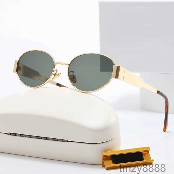 Óculos de sol ovais Celins Vintage Óculos Mulher Turismo Rua Foto Metal Quadro Completo Pequeno Sunnies Hot Item Promocional Sunglass Homem Óculos Prescrição LO6A