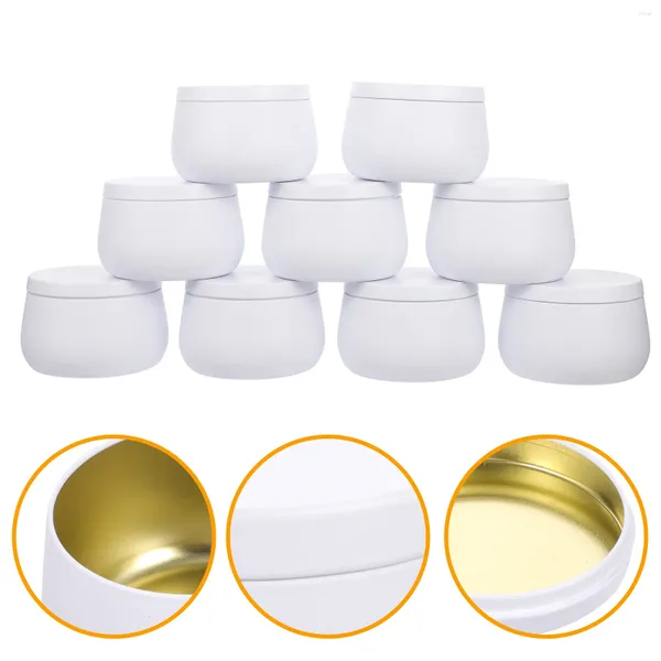 Depolama Şişeleri 9 PCS Belly Jar Jewlery Boş Konteyner Çay Teneke Şeker Teneke Teneke Teneke kutular