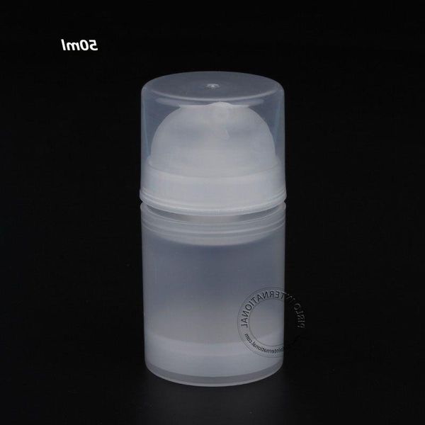 40 teile/los 50 ml Transparente Kunststoff Airless Lotion Pumpe Flasche Airless Kosmetische Flasche Leere Vakuum Druck Emulsion Behälter Ajoio