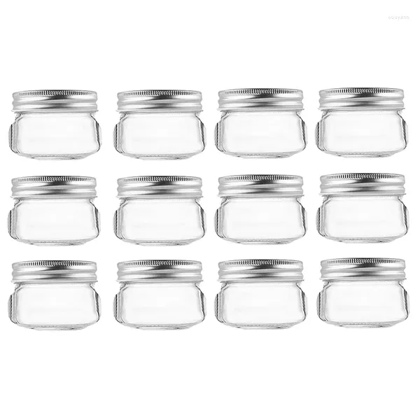 Louça 12pcs frascos de geléia de 4 onças com tampas regulares perfeitos para geléia, mel, presentes de casamento, banho, bebê