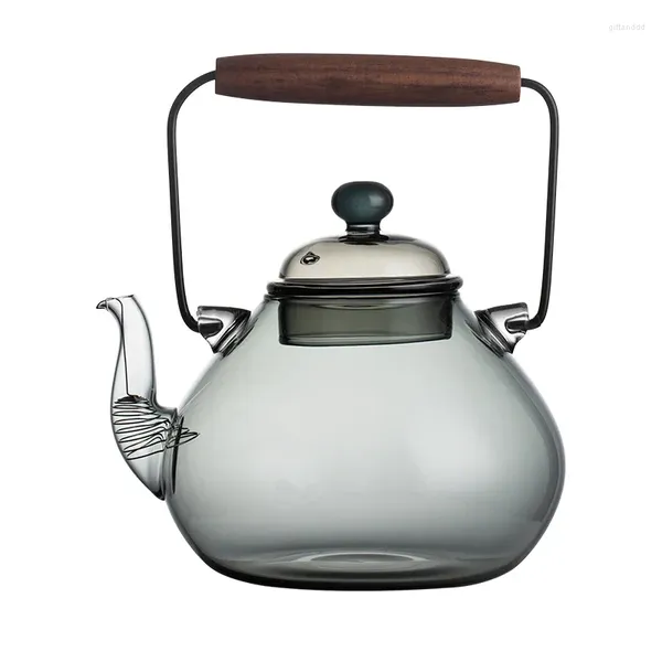 Набедренные колбы, стеклянный чайник, одиночный бытовой, устойчивый к высоким температурам, большой емкости, электрическая керамическая плита, чайная плита