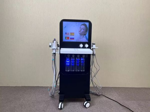 Anti-Aging Fractional Rf Hautstraffung Facelift mit LED Light Jet Peel Hydro Dermabrasion Maschine