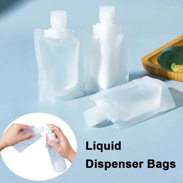 Borse portaoggetti da viaggio portatili trasparenti per lozioni cosmetiche liquide per shampoo crema per il viso sapone per le mani