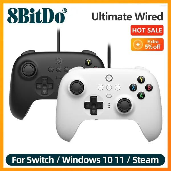 Controller di gioco Controller 8BitDo Ultimate cablato USB compatibile per Windows 10 11 Steam Deck