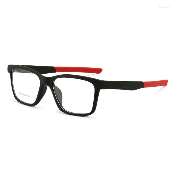 Óculos de sol quadros 53mm quadro de aro completo quadrado confortável óculos ópticos esportes com opção de miopia tr90 homens