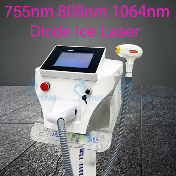 Novo 808nm diodo laser rosto corpo máquina de remoção de pêlos rejuvenescimento da pele rápido permanente removedor de pêlos para todas as cores da pele salão de beleza portátil uso seguro sem dor