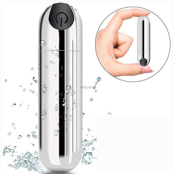 Vibratoren USB-Aufladung Leistungsstarker Mini-Kugelvibrator 10 Geschwindigkeiten G-Punkt-Nippel-Klitoris-Stimulator Orgasmus Analdildo Erwachsene Sexspielzeug für Frauen