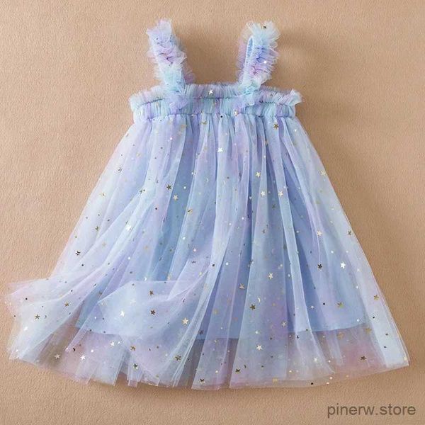 Vestidos da menina Toddle bebê menina tule vestido adorável sem mangas plissado sólido vestido de verão festa tutu vestido crianças princesa batismo rosa roupas