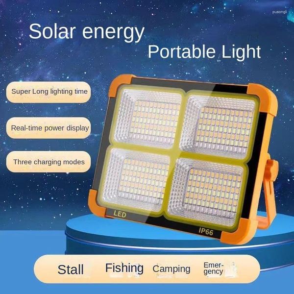 Lâmpadas pendentes ao ar livre solar camping luz portátil banco de potência de grande capacidade com miliampere embutido fonte móvel iluminação de emergência